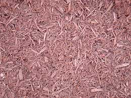 A picture of red mulch